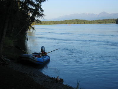 Our second nights camp just out of Skilak Lake.  Every possible camp site we explored had bear sign.